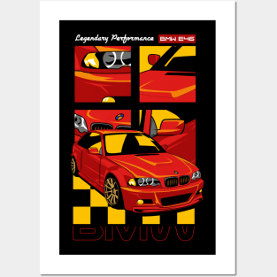 Luxury BMW E46 Posters and Art